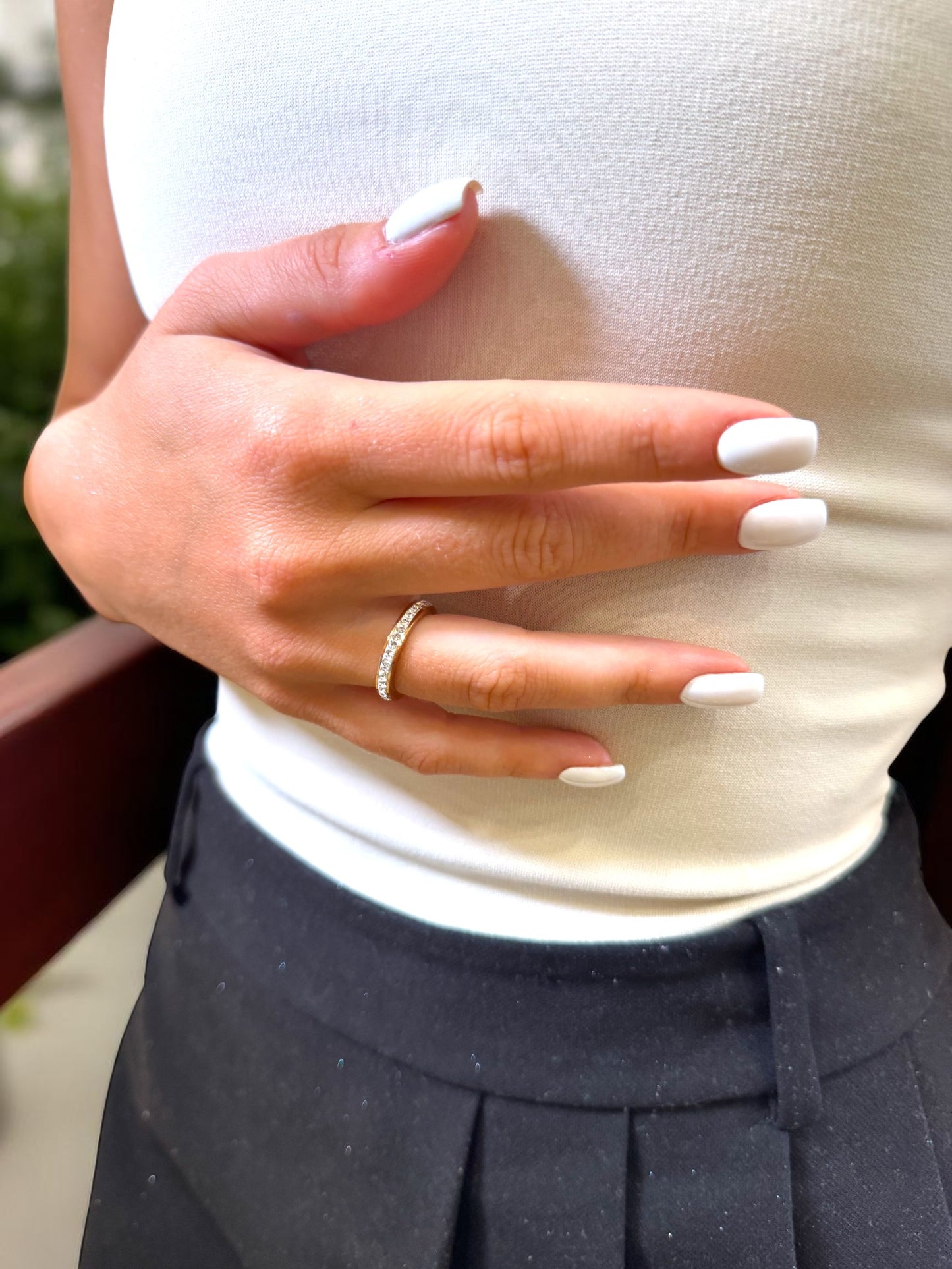 Пръстен AURA с кристали Swarovski и розово златно покритие