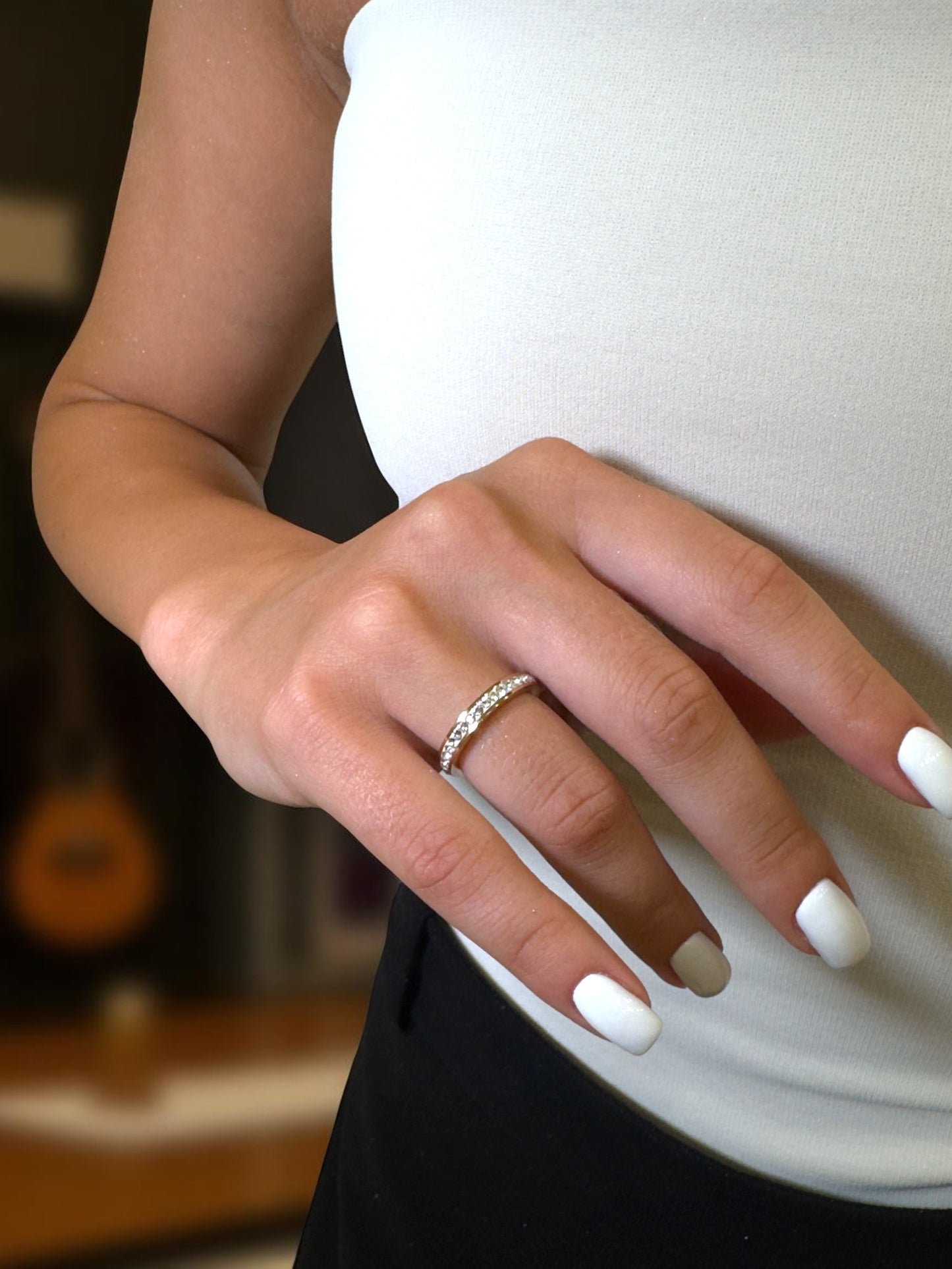 Пръстен AURA с кристали Swarovski и розово златно покритие