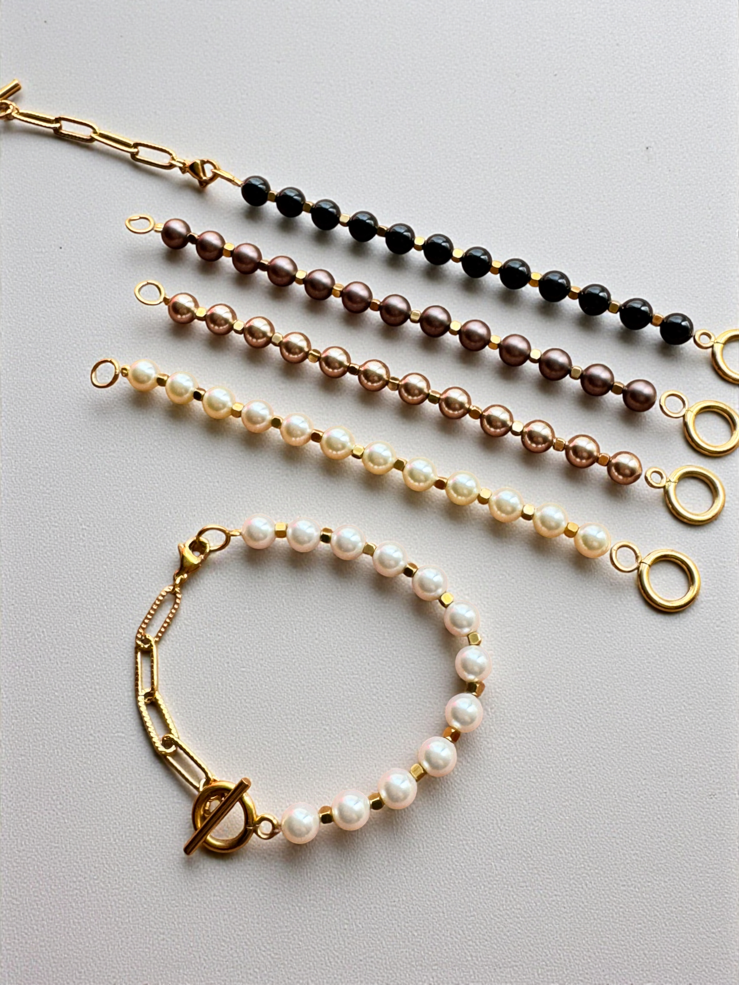 Модул за гривна Pearl Muse с автентични перли Swarovski