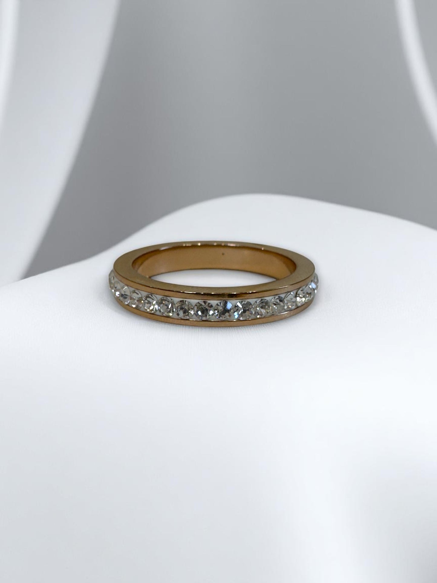 Пръстен AURA с кристали Swarovski и розово златно покритие