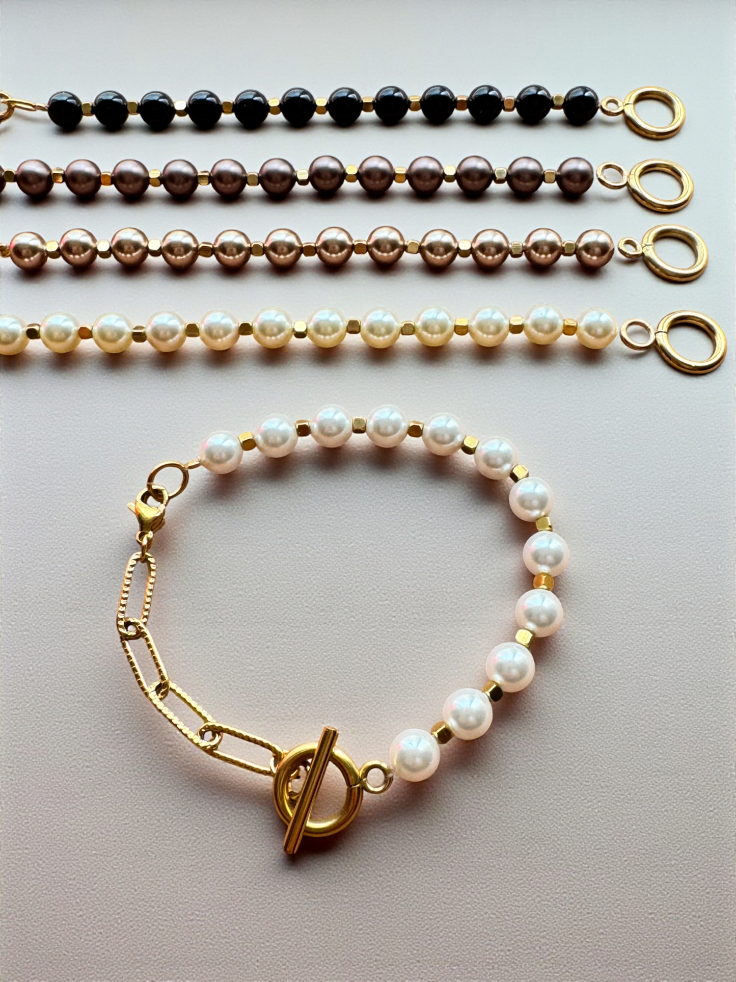 Модул за гривна Pearl Muse с автентични перли Swarovski