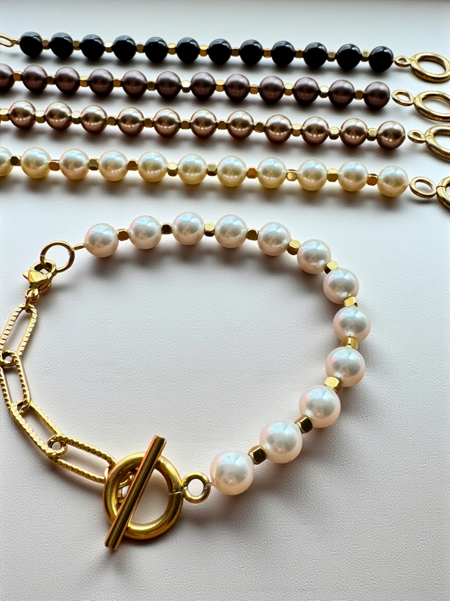 Модул за гривна Pearl Muse с автентични перли Swarovski